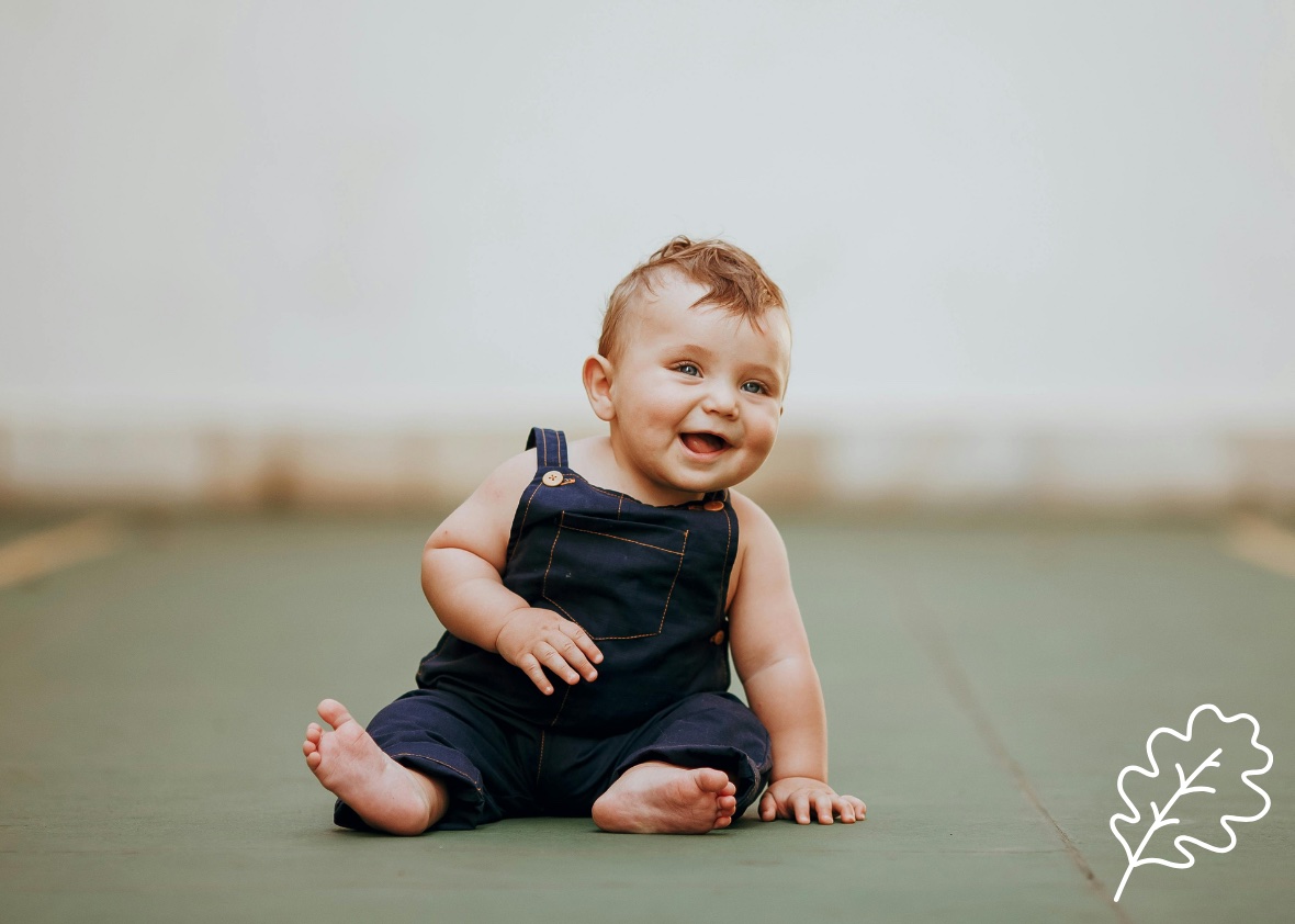 Baby smiling